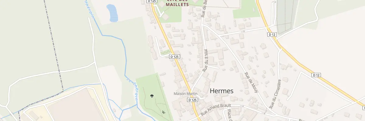 Plan du 8 Rue de Marguerie à Hermes