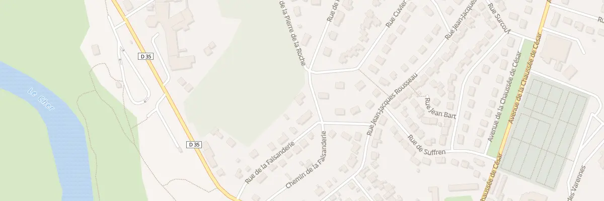 Plan du 3 All de la Pierre de la Roche à Saint-Florent-sur-Cher
