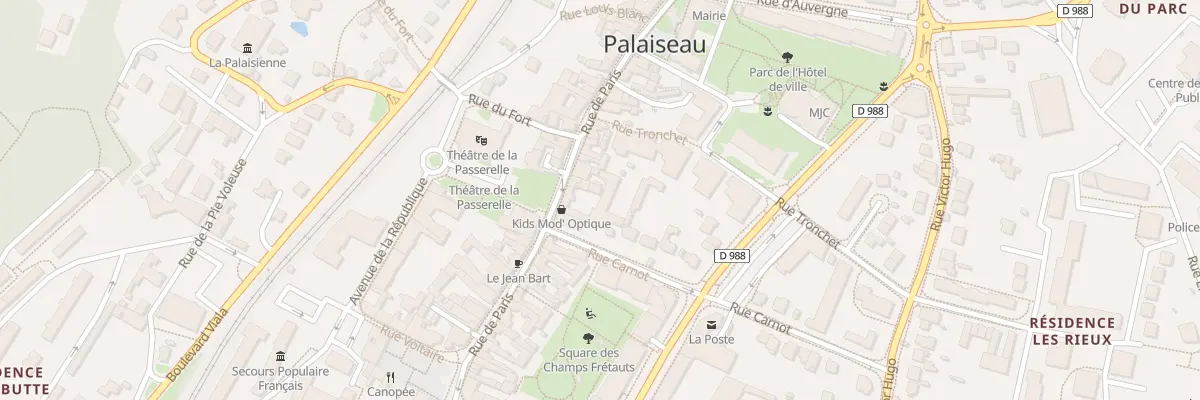 Plan du 121 Rue de Paris à Palaiseau