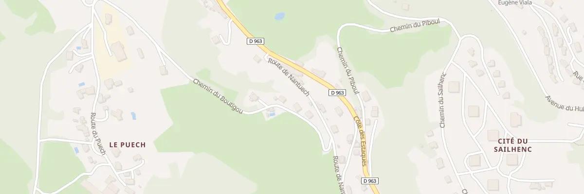 Plan du 130 Che du Boutigou à Decazeville