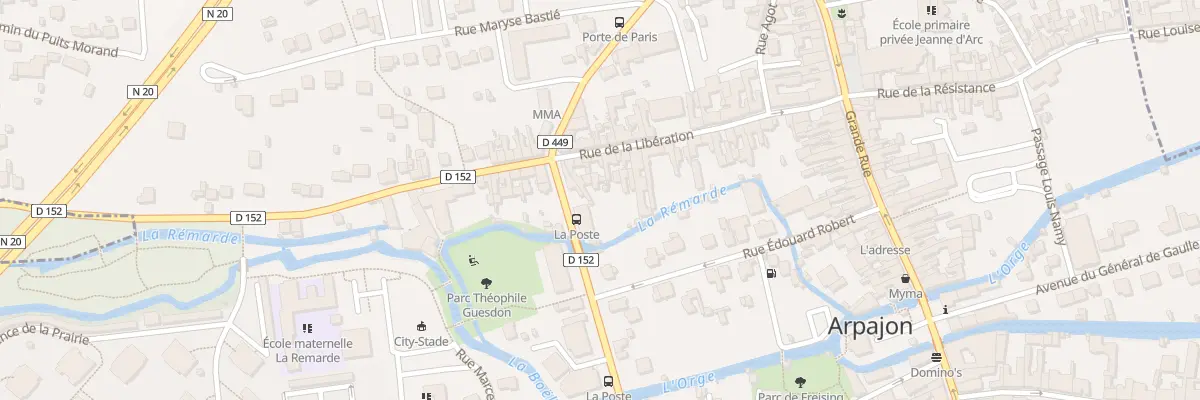 Plan du 29 Rue de la Libération à Arpajon