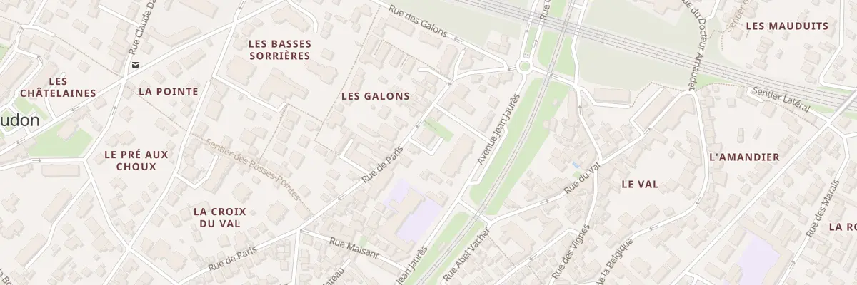 Plan du 43 Rue de Paris à Meudon