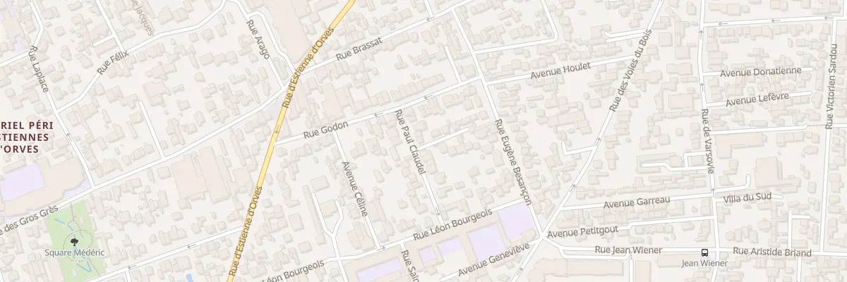 Plan du 24 Rue Paul Claudel à Colombes