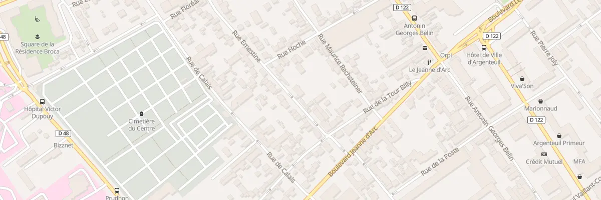 Plan du 10 Rue Ernestine à Argenteuil
