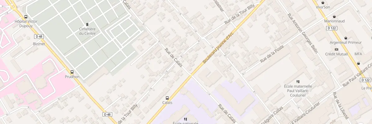 Plan du 50 Rue de Calais à Argenteuil