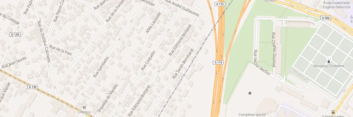 Plan du 23B Rue Sarah Bernhardt au Plessis-Bouchard