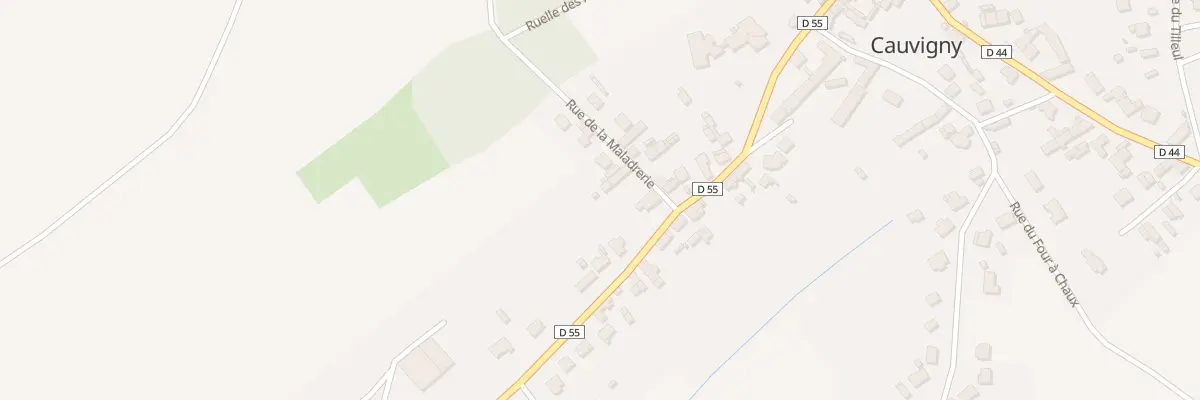 Plan du 3 Rue de la Maladrerie à Cauvigny