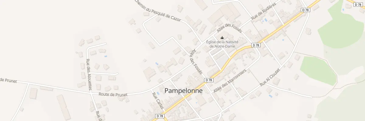 Plan du 3 All des Fossés à Pampelonne