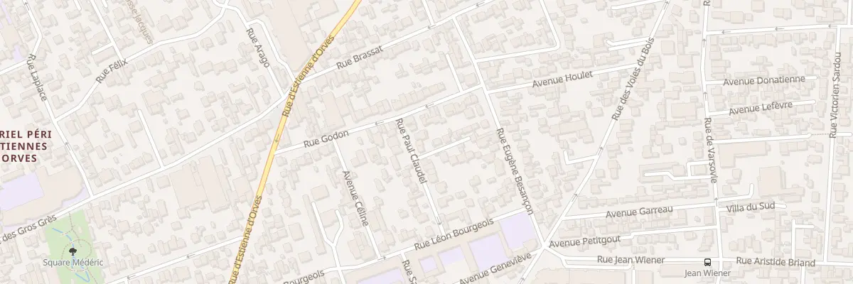 Plan du 26 Rue Paul Claudel à Colombes