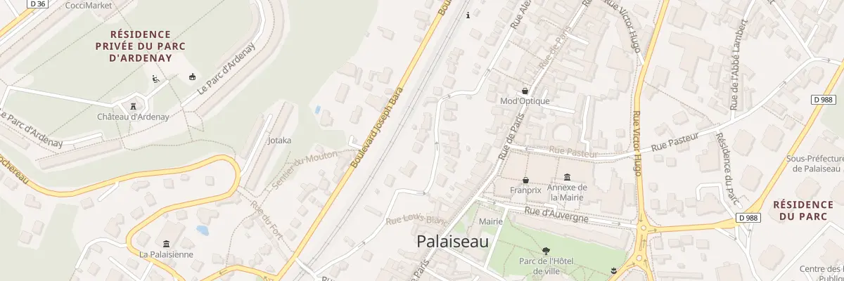 Plan du 34 Rue Alexandre Néreau à Palaiseau