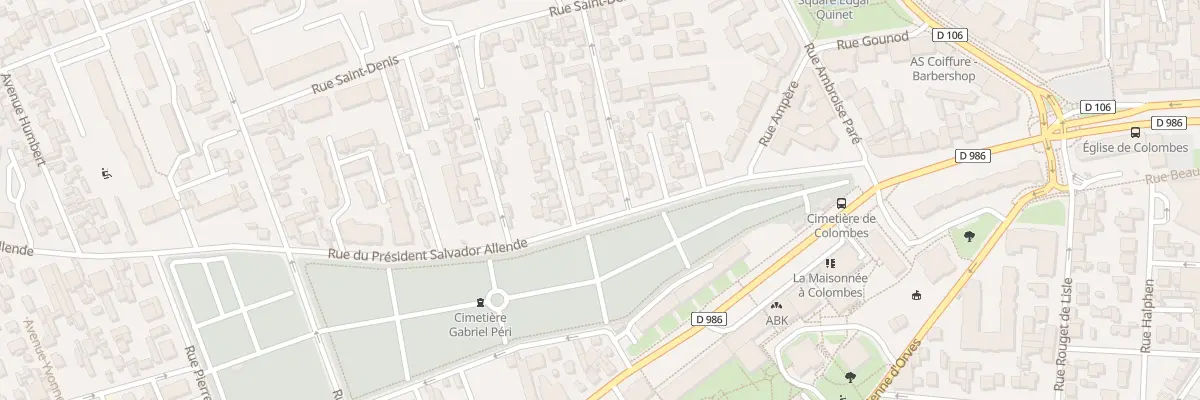 Plan du 34 Rue du Pdt Salvador Allende à Colombes