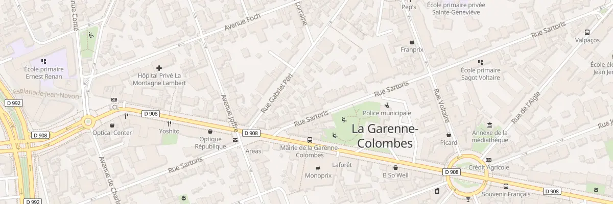 Plan du 70 Rue Sartoris à La Garenne-Colombes