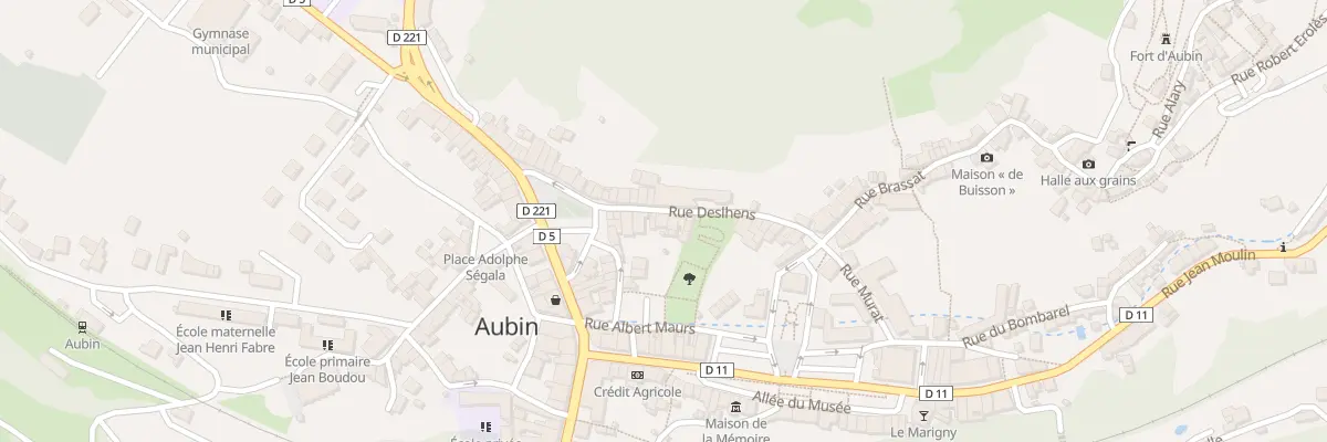 Plan du 10 Rue Delshens à Aubin