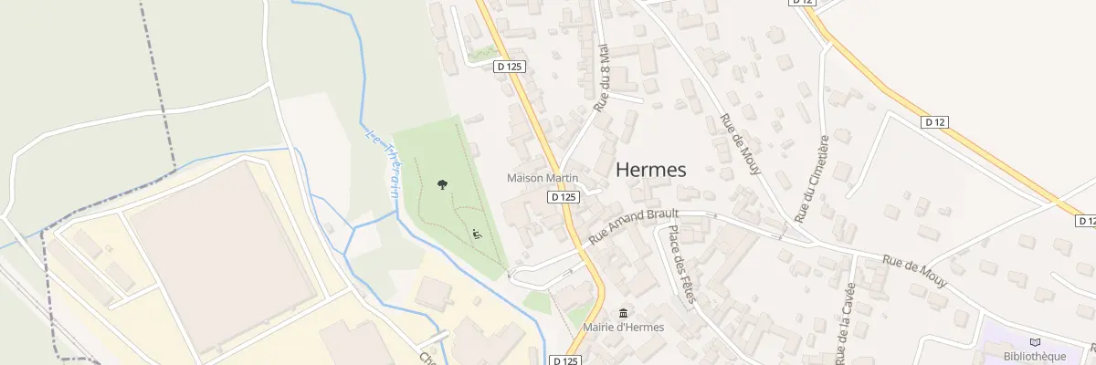 Plan du 1 Rue de Marguerie à Hermes