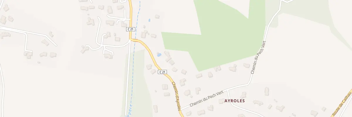 Plan du 39 Che d’Ayroles à Alairac