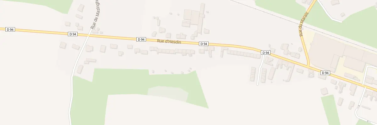 Plan du 828 Rue d’Hesdin à Anvin