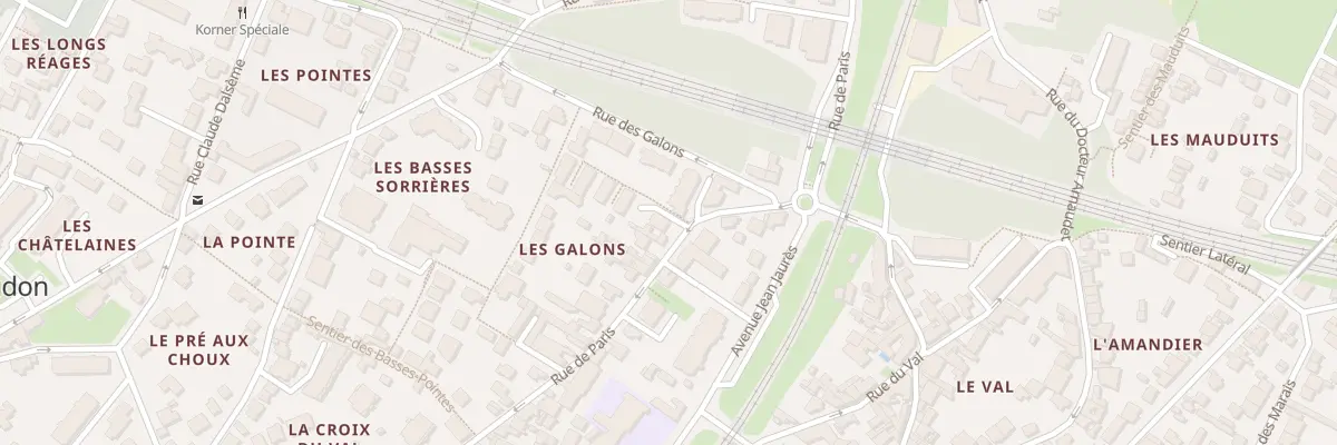 Plan du 30 Rue de Paris à Meudon