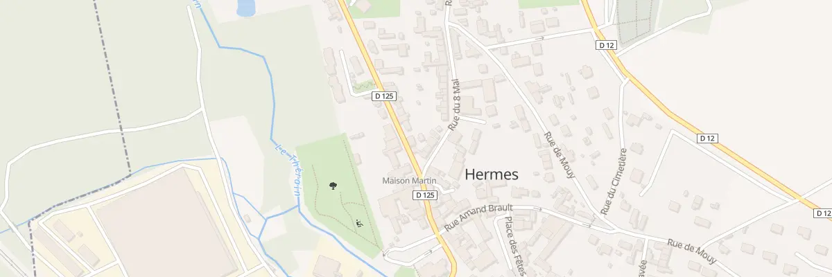 Plan du 2 Rue de Marguerie à Hermes