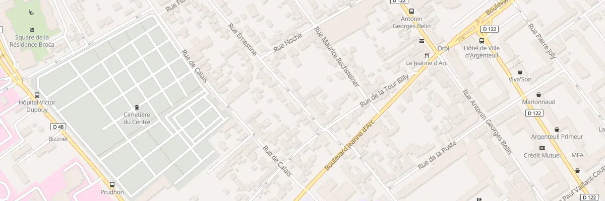 Plan du 8 Rue Ernestine à Argenteuil