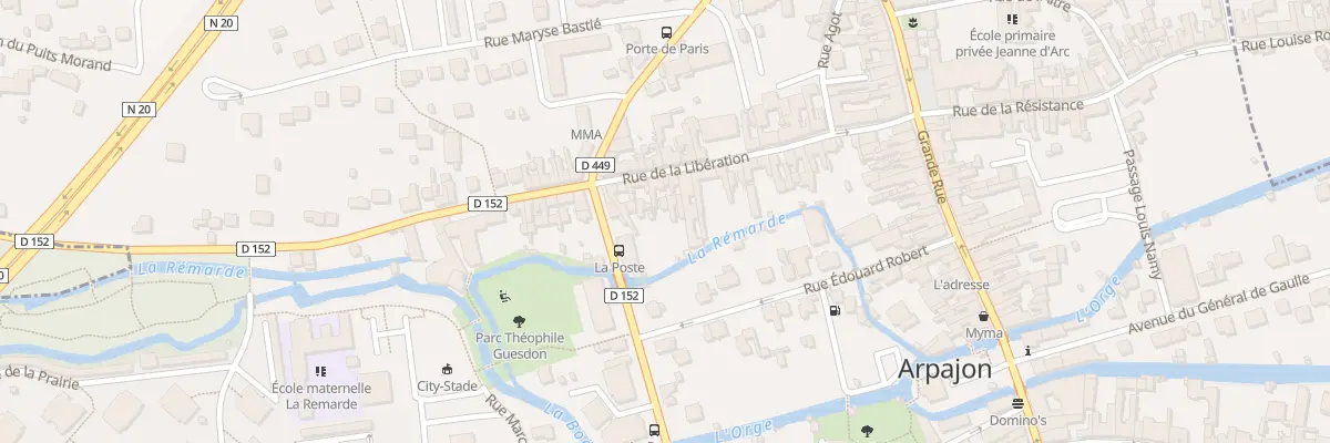 Plan du 25 Rue de la Libération à Arpajon