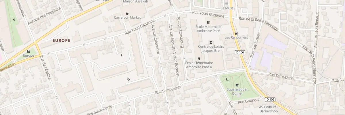 Plan du 10 Av Auguste Victor Bocquet à Colombes