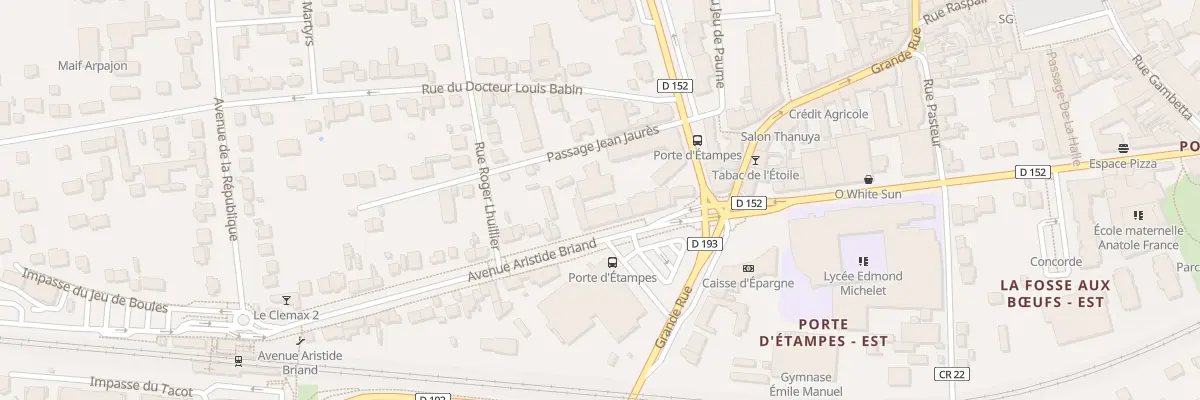 Plan du 8B Av Aristide Briand à Arpajon
