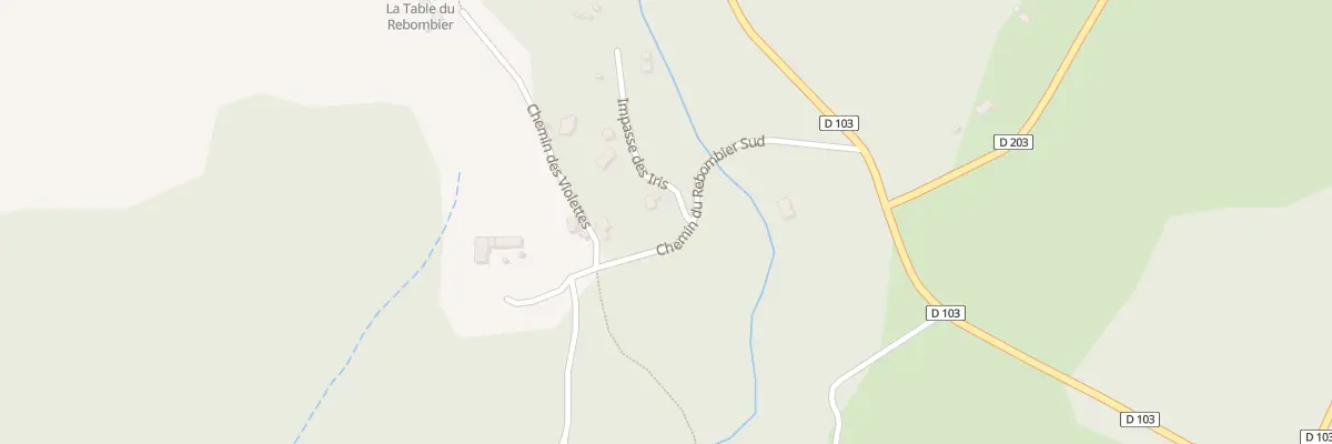 Plan du 2 Che du Rebombier Sud à Brousses-et-Villaret