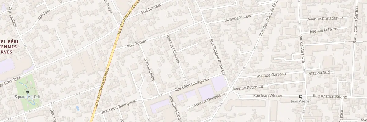 Plan du 16 Rue Paul Claudel à Colombes