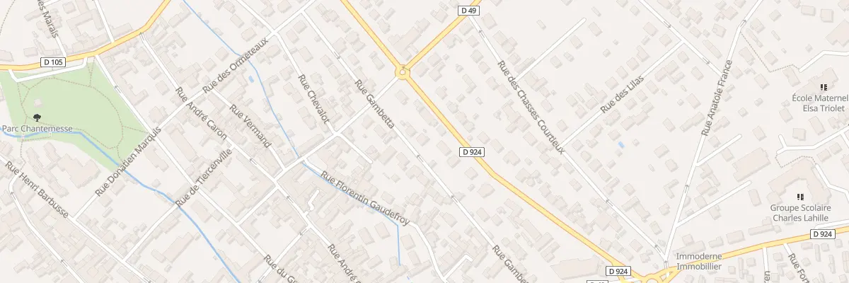 Plan du 208 Rue Gambetta à Chambly
