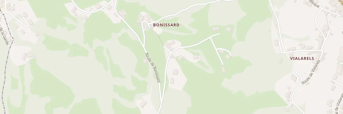 Plan du 9020 Bonissard à Saint Geniez d’Olt et d’Aubrac