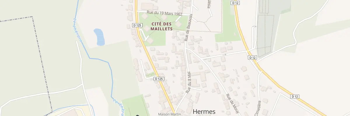 Plan du 33 Rue du 8 Mai à Hermes