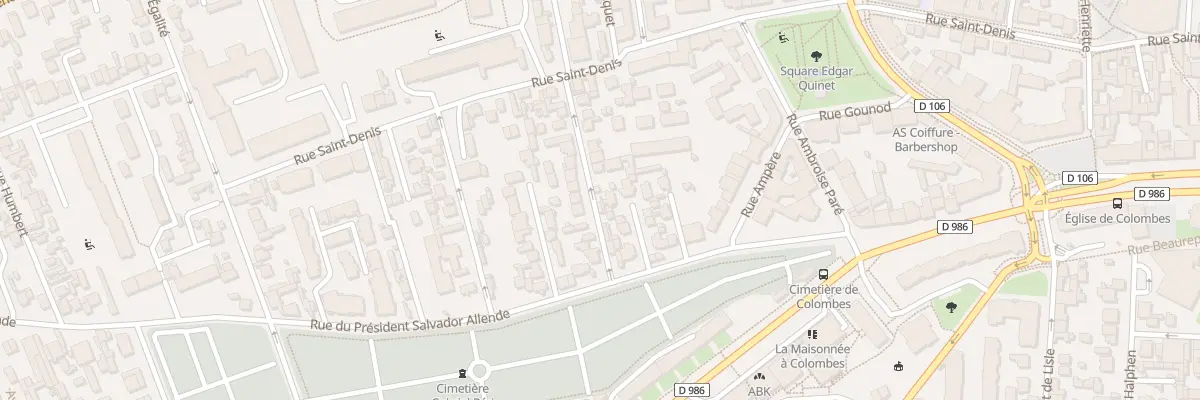 Plan du 10 Rue des Avants à Colombes