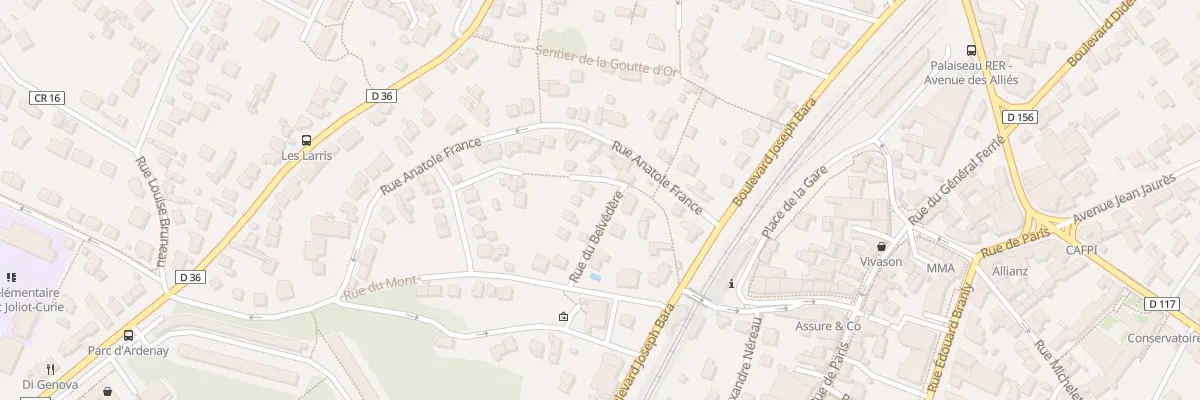 Plan du 9 Rue du Belvédère à Palaiseau