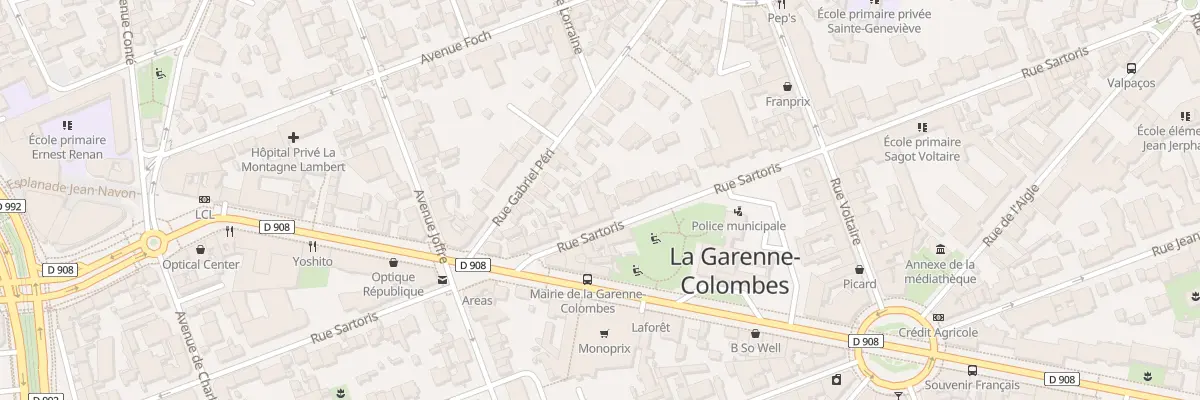 Plan du 68B Rue Sartoris à La Garenne-Colombes