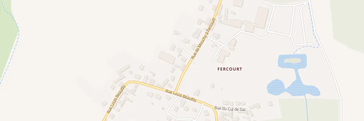 Plan du 5 Rue de Mouchy à Fercourt à Cauvigny