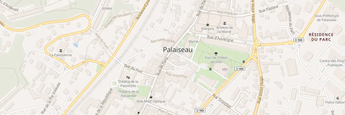 Plan du 97 Rue de Paris à Palaiseau
