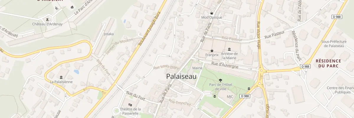 Plan du 94 Rue de Paris à Palaiseau