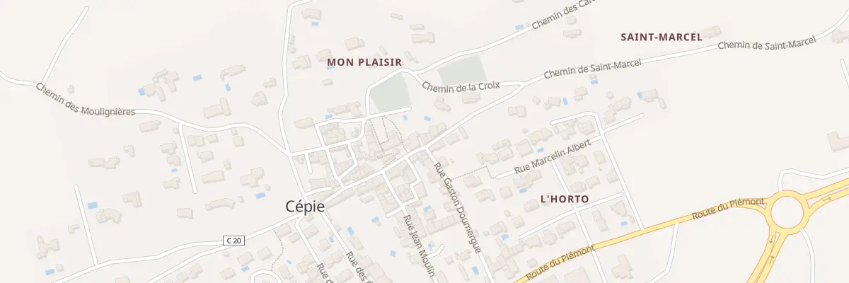 Plan du 1 Che de Saint Marcel à Cépie