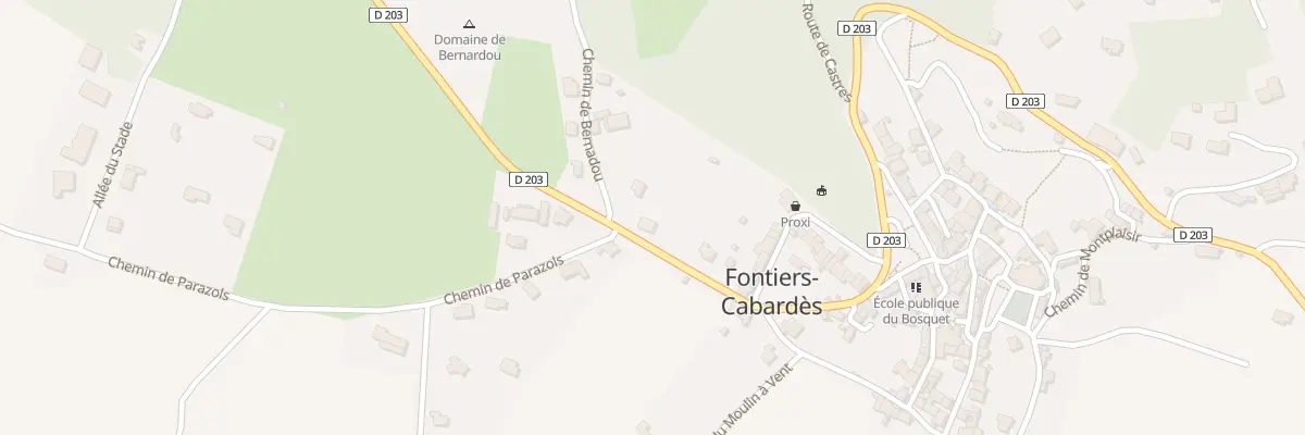 Plan du 3 Rte de la Loubatiere à Fontiers-Cabardès