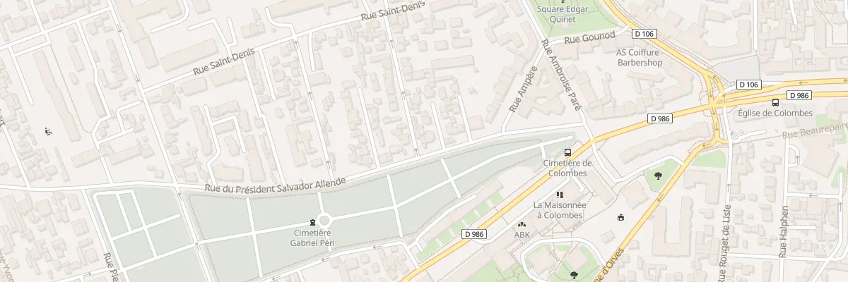 Plan du 28 Rue du Pdt Salvador Allende à Colombes
