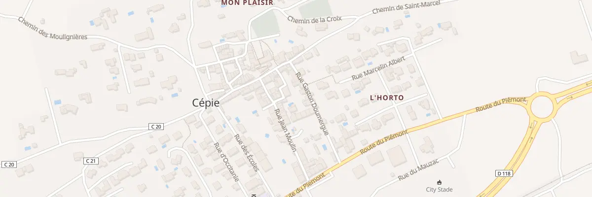 Plan du 17 Rue Gaston Doumergue à Cépie