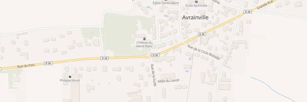 Plan du 7 All des Chataigniers à Avrainville