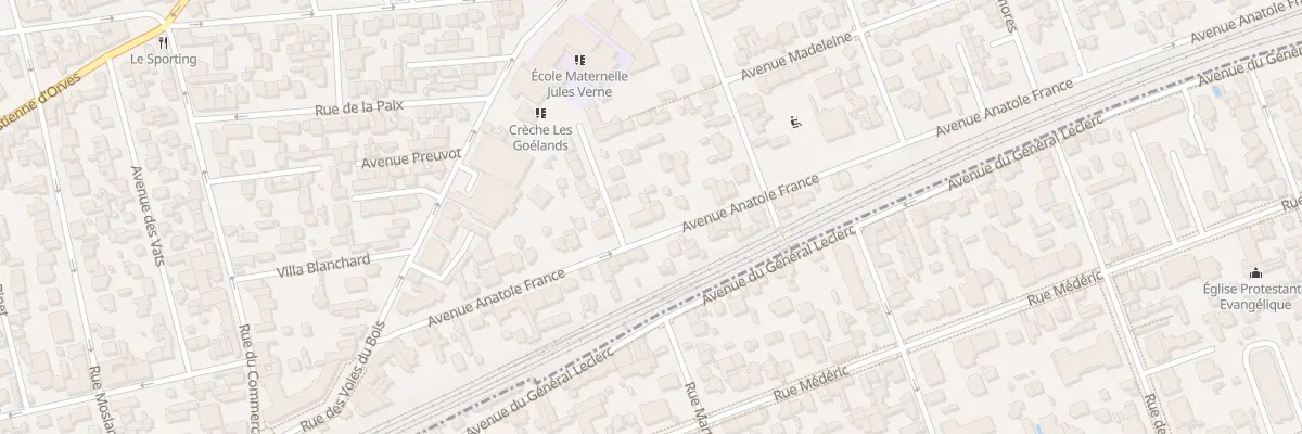 Plan du 60 Av Anatole France à Colombes