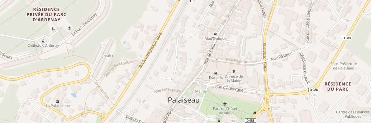 Plan du 45 Rue Alexandre Néreau à Palaiseau