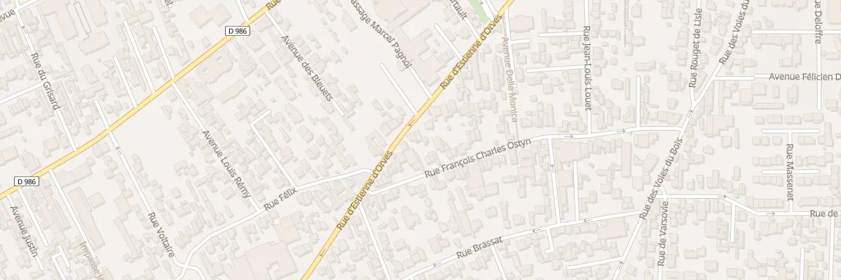 Plan du 93 Rue d’Estienne d’Orves à Colombes