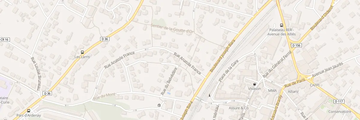Plan du 5 Rue Anatole France à Palaiseau