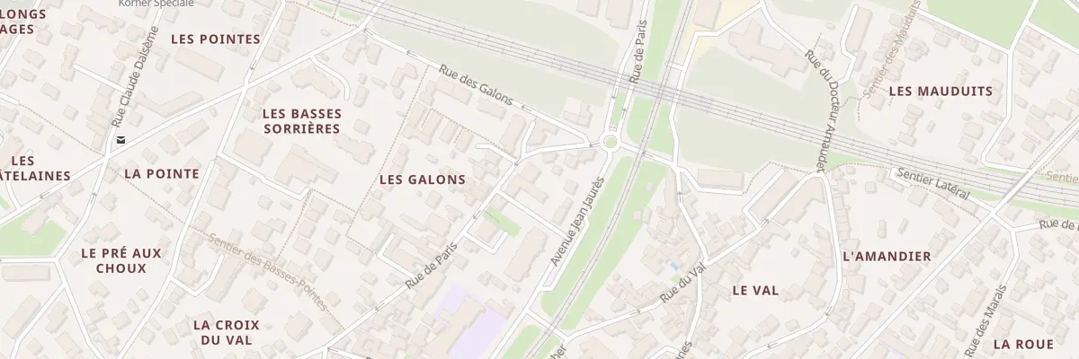 Plan du 33T Rue de Paris à Meudon