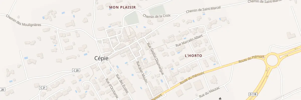 Plan du 19 Rue Gaston Doumergue à Cépie