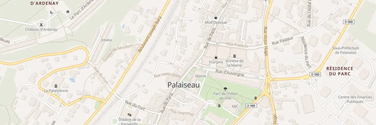 Plan du 90 Rue de Paris à Palaiseau
