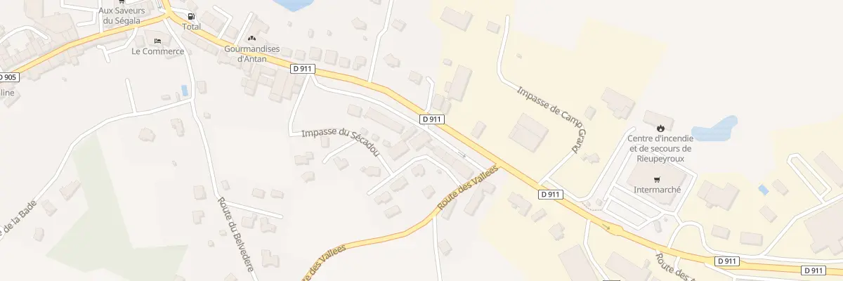 Plan du 32 Av du Segala à Rieupeyroux